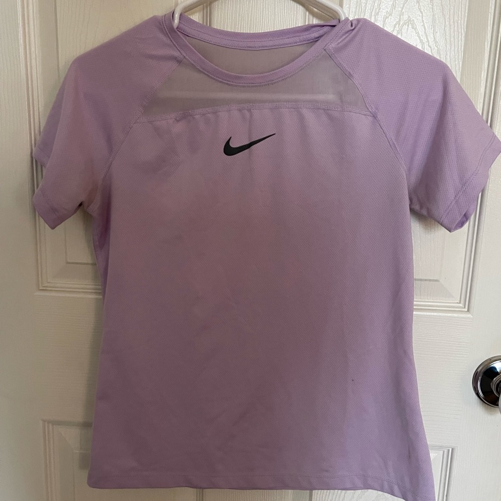 Girls Purple Nike Dri-Fit top